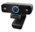 Adesso Webcam 4K Ultra HD CyberTrack K4 8.0MP Double Micros avec Annulation de Bruit Pan/Tilt Montable sur Trépied PC/Mac - Noir