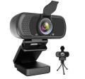 Adesso Webcam 1080p CyberTrack G1 2.1MP Double Micros avec Réduction du Bruit Pan/Tilt Pivotant à 360 Degrés PC/Mac - Noir